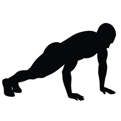 Silhouette of Strength Bodyweight Workout and Fitness Exercise 