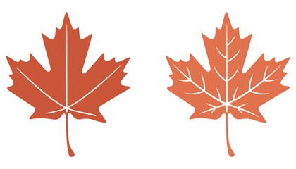 Autumn Maple Leaf Silhouette Vector Illustration for Fall Season Decor