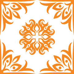 Gold Mandala Tribal Snowflake Logo on White Background Illustration Victore