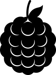 Sweet, ripe vector illustrations of blackberry and apple fruits with a healthy grape vine and fresh leaves