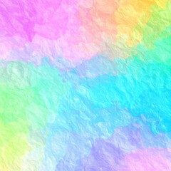 Obraz premium Bright rainbow paper pattern close view background