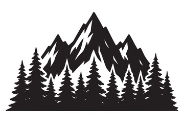Obraz premium mountain landscape vector illustration