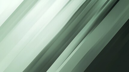 Obraz premium Abstract design with diagonal lines in muted greens and whites.