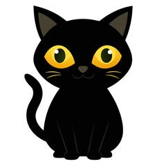 Fototapeta premium 03 Black Cat with Glowing Eyes (1).svg