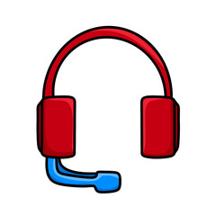 headphones icon on white background