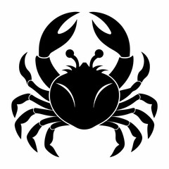 black and white crab