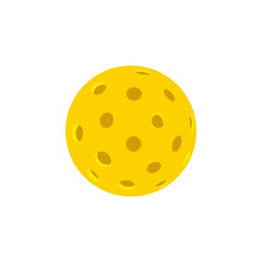 Pickleball ball isolated vector illustration