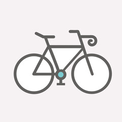Fototapeta premium Stylish Bicycle Line Art Vector
