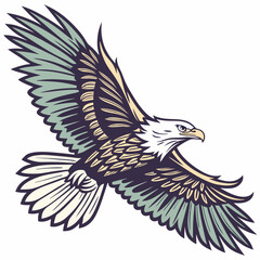 eagle on a white background