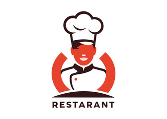chef logo icon vector