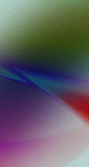 Abstract gradient background with noise texture, showing a blend of green, purple, blue, and red colors