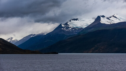 the mountainous region of the national park Alberto de Agostini, Tierra del Fuego, Chile