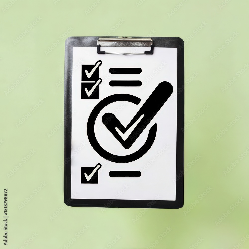 Aufkleber security researchers risk assessment monitoring concept. checklist with checkmarks on a clipboard ag