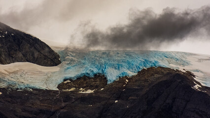 the mountainous region of the national park Alberto de Agostini, Tierra del Fuego, Chile