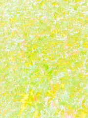 壁面緑化。イラスト風の写真。