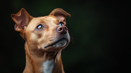 A close-up portrait of a dog with expressive eyes, evoking feelings of loyalty, companionship, and the unique bond between humans and their furry friends.