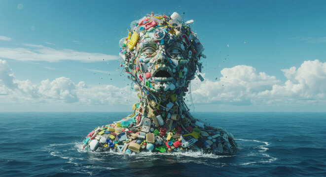 Great Pacific Garbage Patch Consciousness Microplastics Organism 8K