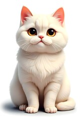 A 3D icon of a cat