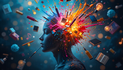 Creative Explosion A Burst of Artistic Inspiration and Imagination