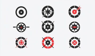 Abstract circular design elements