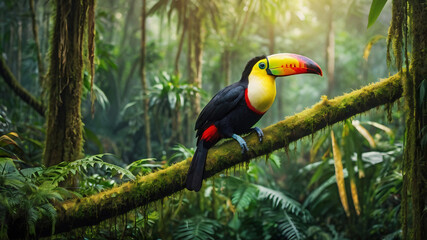 Obraz premium toucan on a tree
