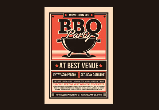 BBQ Party Flyer