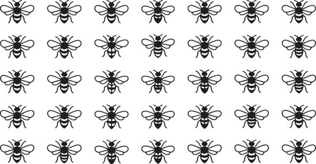 High resolution bee symbol illustration design featuring detailed honeybee graphic