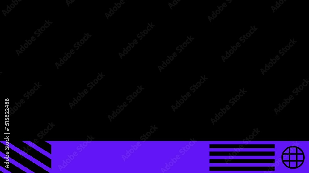Poster a vivid animated progress line beams in bold purple, ideal for applications needing a smooth and fas
