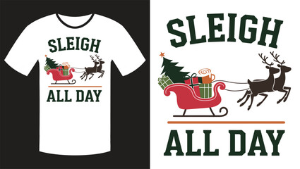 Playful Christmas T-Shirt Design with Humorous Quotes and Festive Vibes