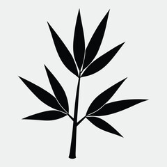 black and white leaves