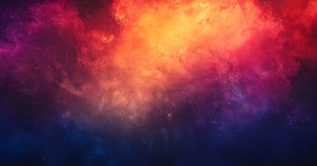 Fototapeta premium Vibrant Cosmic Nebula Cloud Background - Red and Blue