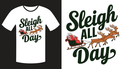 Playful Christmas T-Shirt Design with Humorous Quotes and Festive Vibes
