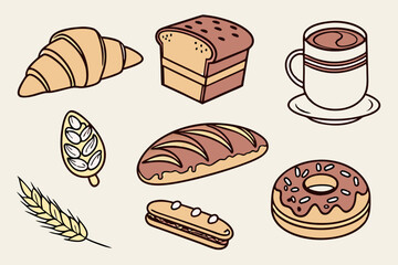 set of bread