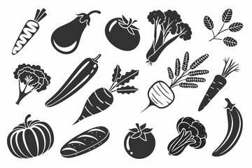 set of vegetables