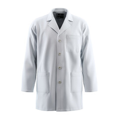 Sleek White Lab Coat for Professionals on a white background.