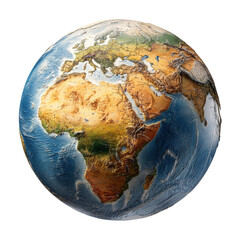 Fototapeta premium Stunning 3D Globe of Earth: A Geographical Showcase