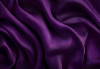 Obraz premium Luxurious Dark Purple Silk Fabric Texture Background