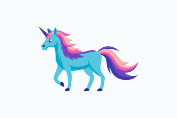 vector illustration of a unicorn