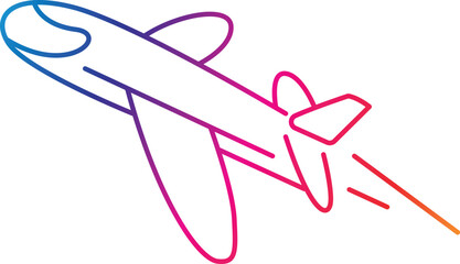Plane icon vector for web and mobile app. Airplane sign and symbol. Flight transport symbol. Travel sign.