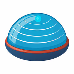 vector illustration of a blue ball