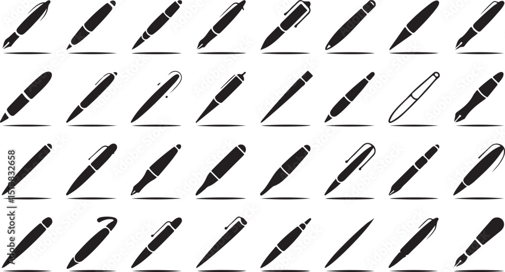 Aufkleber high resolution pen icon design element for digital projects and websites