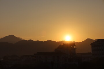 Naklejka premium beautiful mountains and river in Vang Vieng, Laos