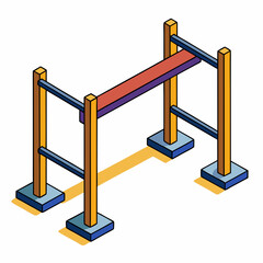 playground equipment isolated on white