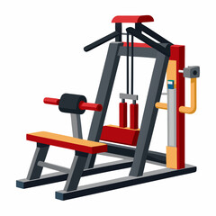 gym equipment isolated on white