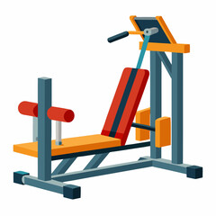 gym equipment on a white background