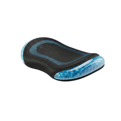 Floating cooling gel seat cushion for gaming chair on a solid white background