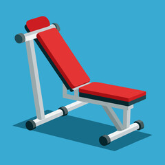gym equipment on white background