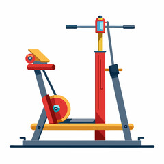 gym equipment isolated on white background