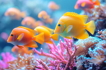 Beneath the Surface: Vibrant Coral Reef in Full Color