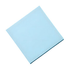 blue stickey notes on white background